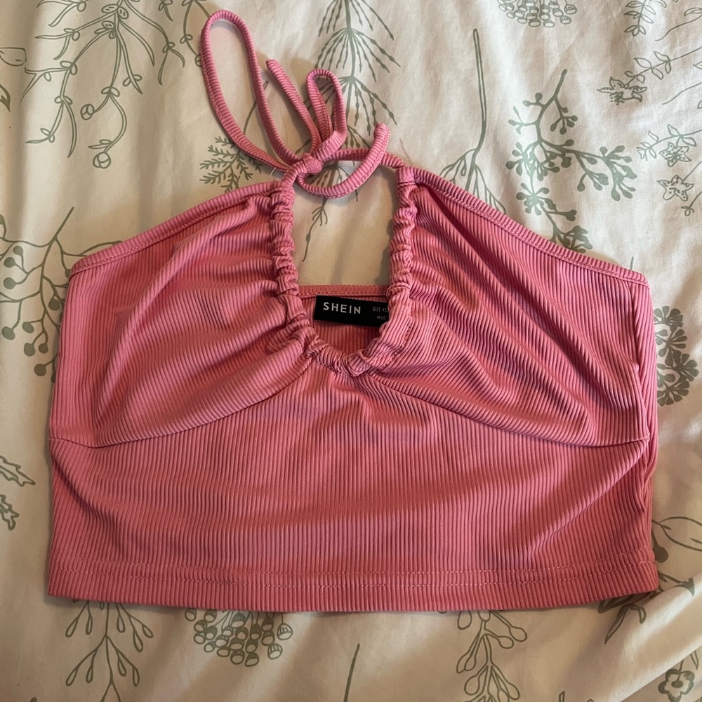 SHEIN cropped halter tank (XS)